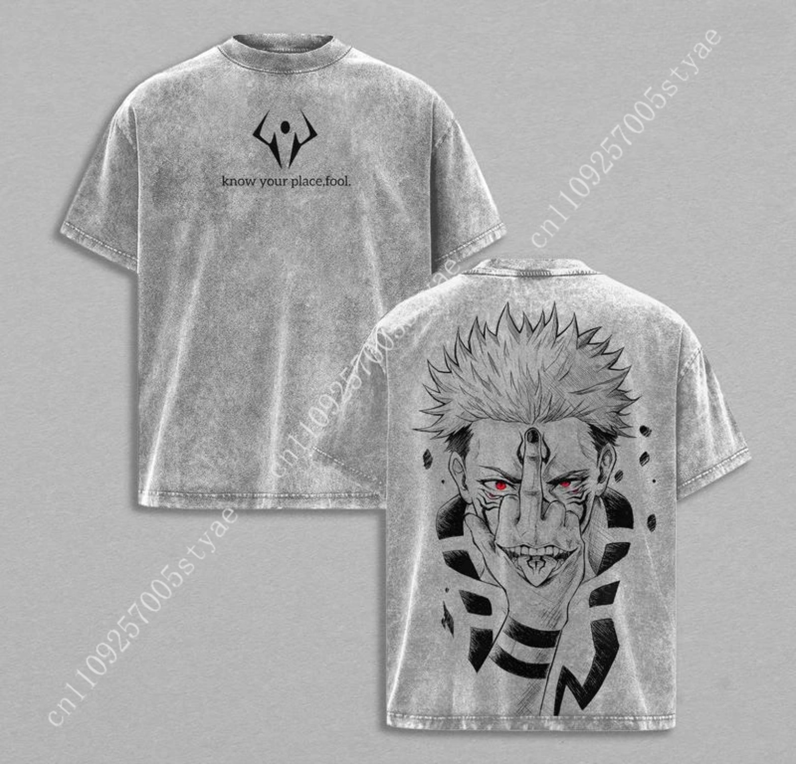 Anime Ryomen Sukuna Graficzna  – Graphic Tee Oversized recenzja i cena