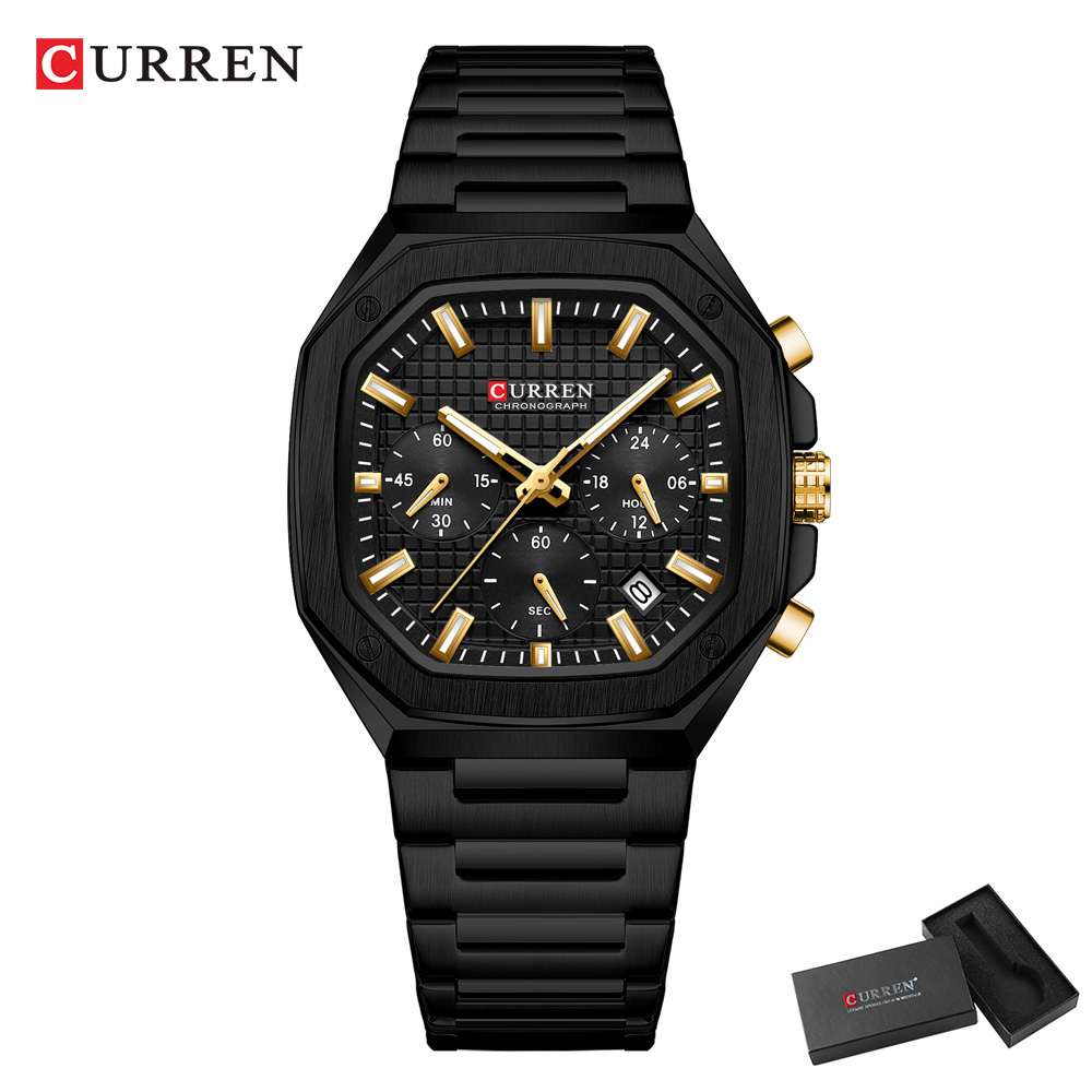 CURREN Luksusowy kwadratowy ze – Mens Fashion Bracelet recenzja i cena