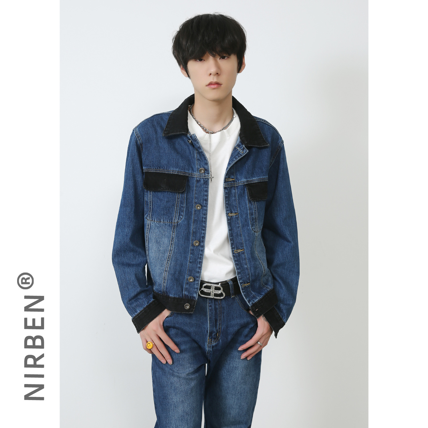 Nowy zestaw dżinsowych kurtek  – Mens Fashion Denim recenzja i cena