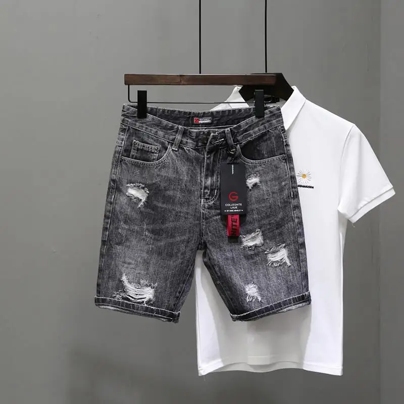 Męskie krótkie dżinsy Spodnie  – Mens Fashion Denim recenzja i cena
