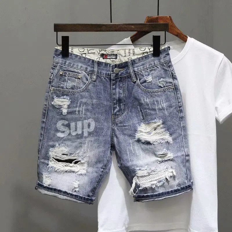 Męskie krótkie dżinsy Spodnie  – Mens Fashion Denim recenzja i cena