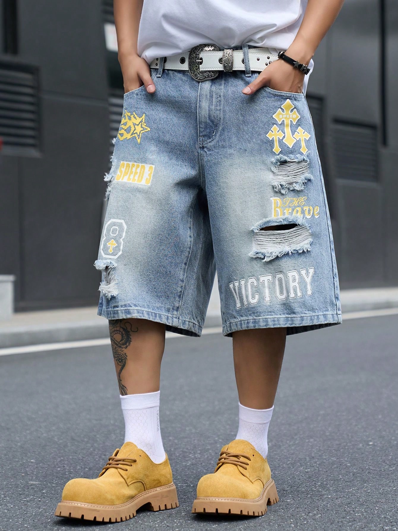 Męskie luźne dżinsowe szorty b – Mens Fashion Denim recenzja i cena