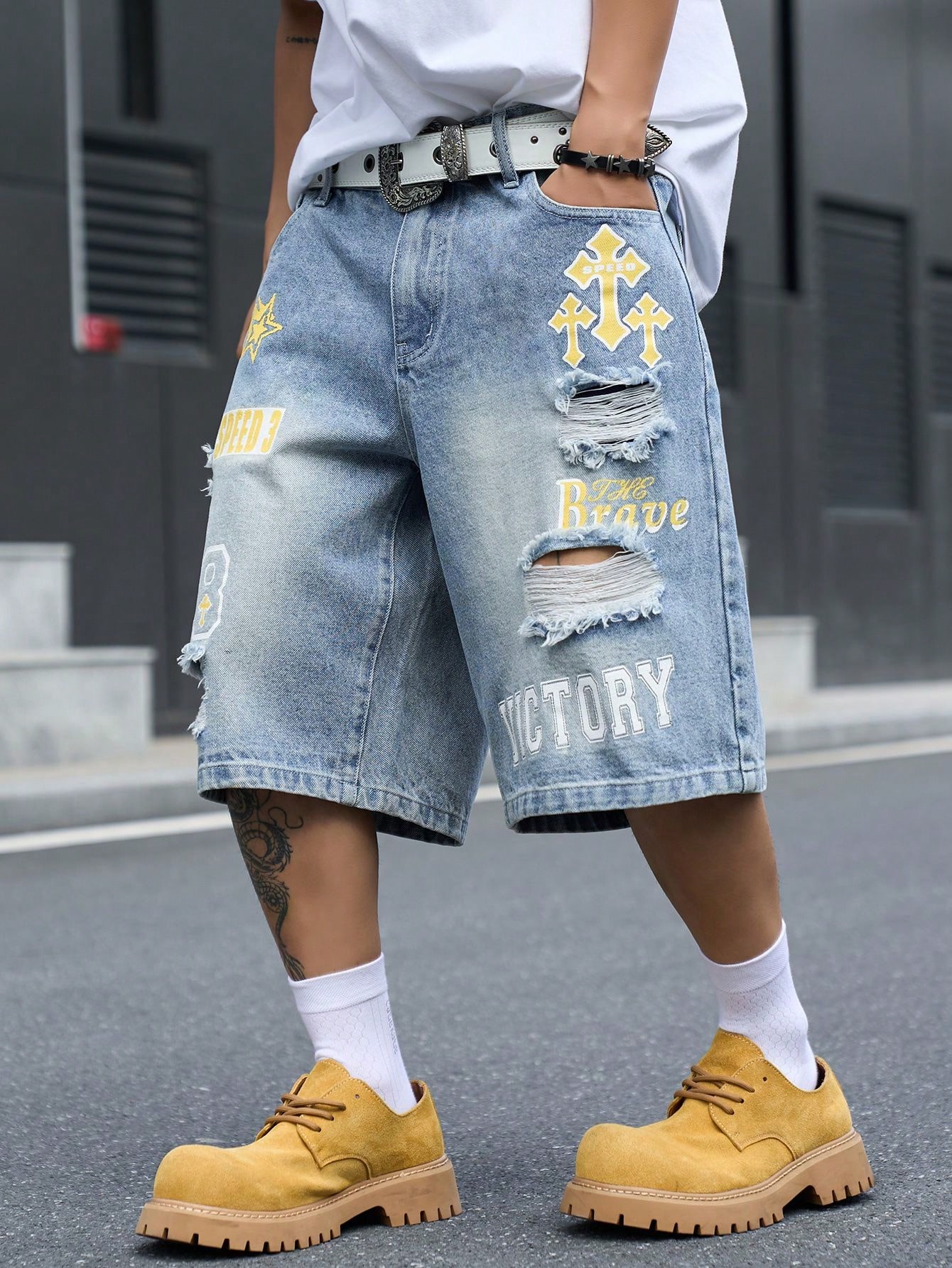 Męskie luźne dżinsowe szorty b – Mens Fashion Denim recenzja i cena
