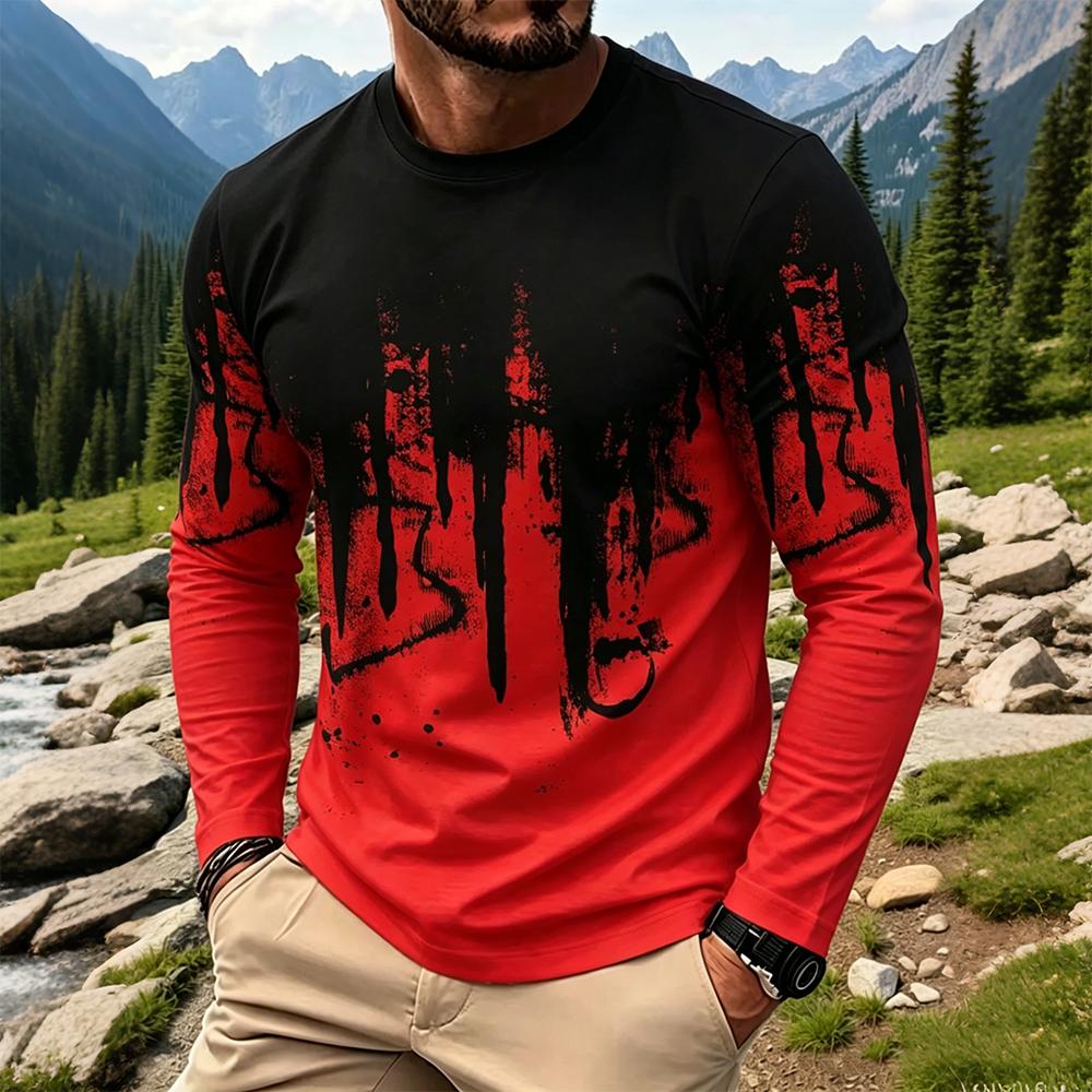 Męska koszulka z długim rękawe – Mens Fashion Top recenzja i cena