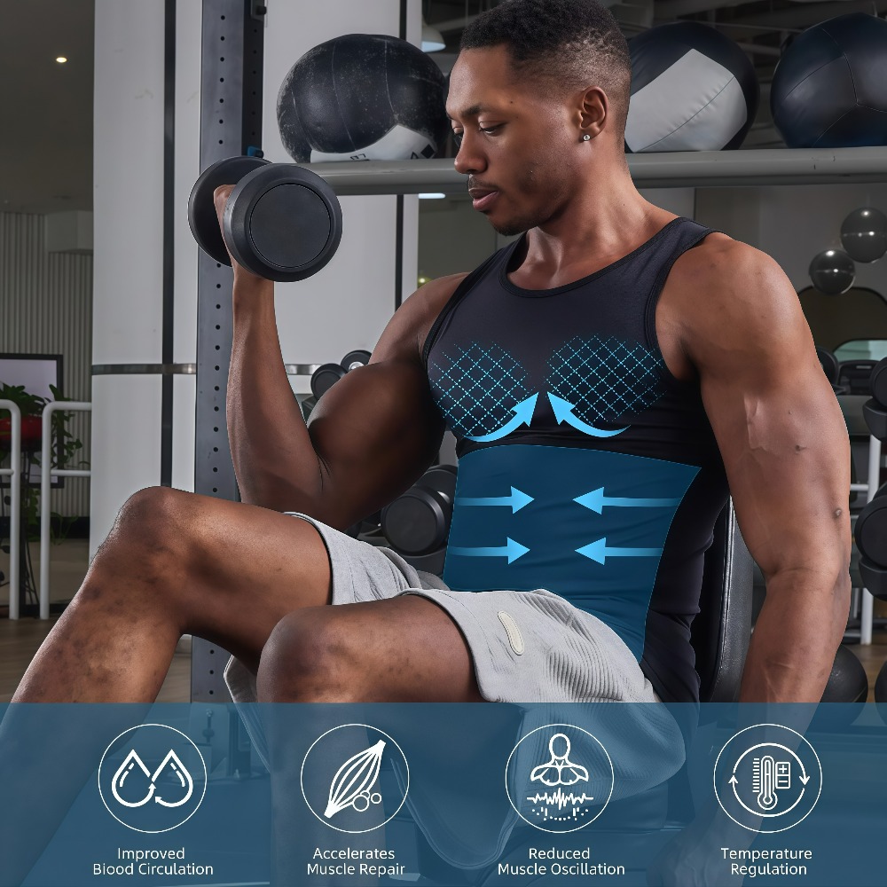 1 szt. Wyszczuplająca koszulka – Mens Fashion Vest recenzja i cena